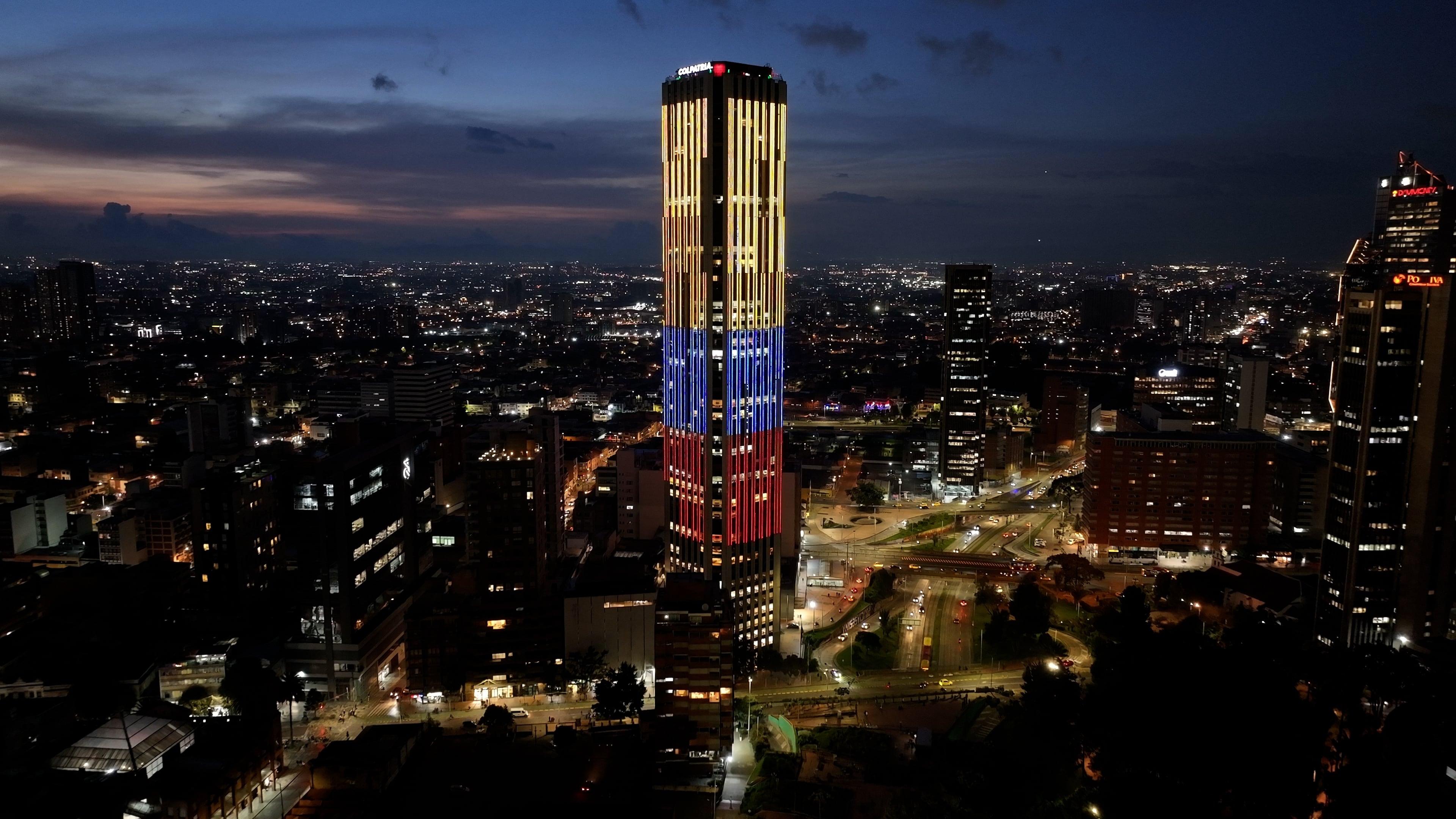 Torre Colpatria, en el centro internacional de Bogotá.