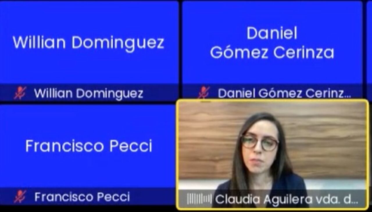 Claudia Aguilera, viuda del fiscal paraguayo Marcelo Pecci.