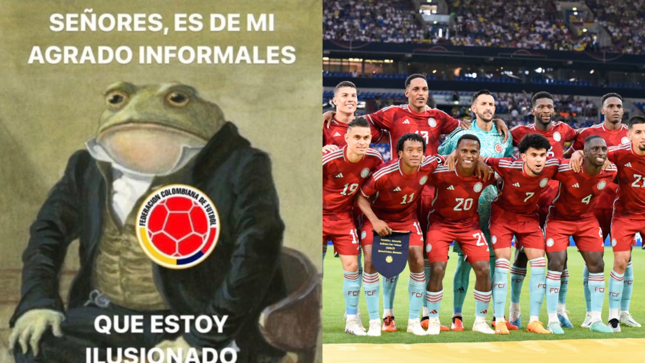 Internet se llenó de memes luego de la victoria de Colombia ante Alemania. Foto 1: Twitter @niyerethrm Foto 2: Federación Colombiana de Fútbol.
