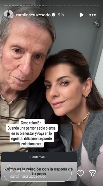 Carolina Cruz respondió a interrogante sobre su papá