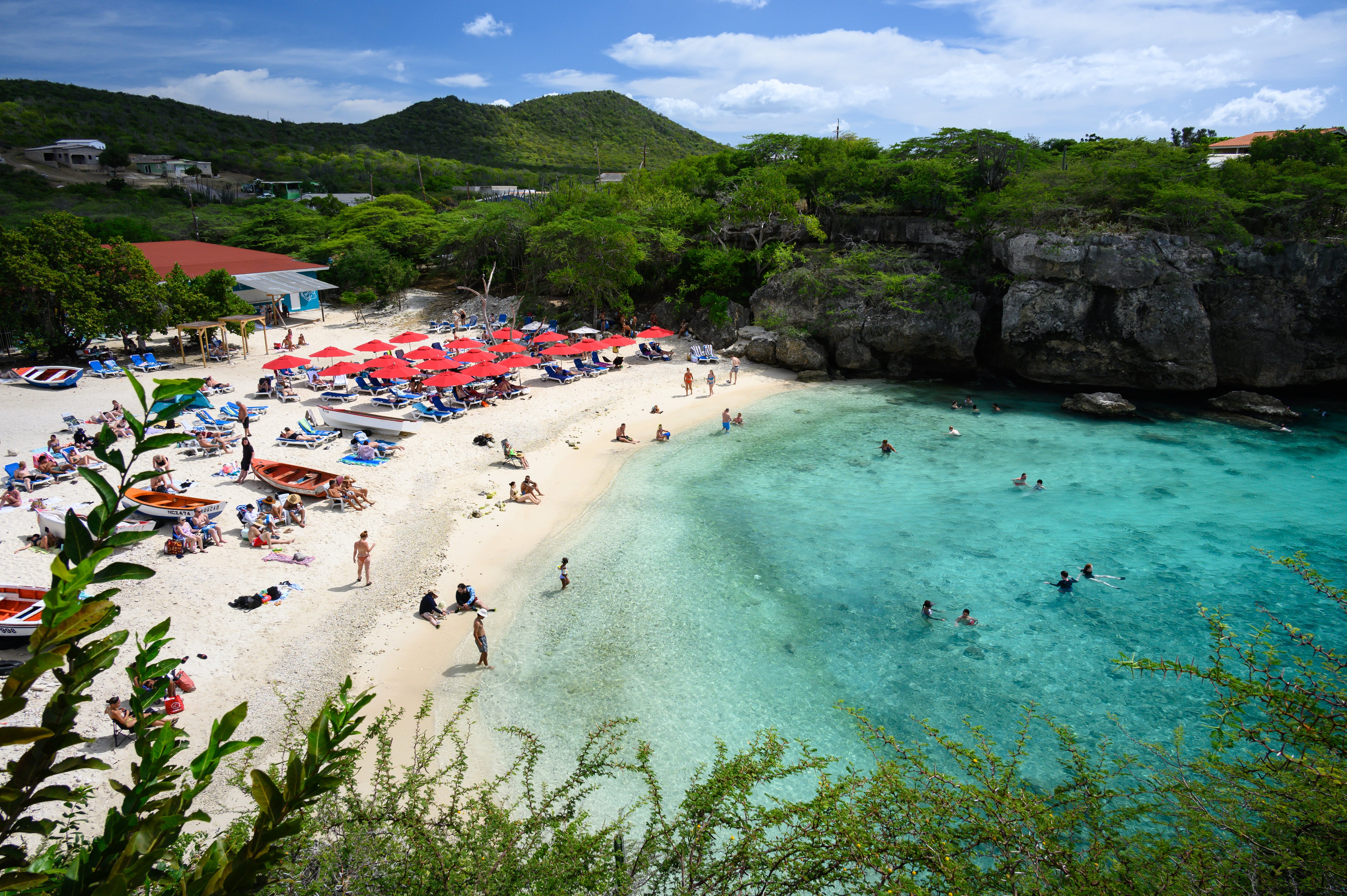 Turistas en Curazao
