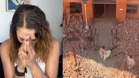 Martha Isabel Bolaños registró los daños en la residencia de su madre