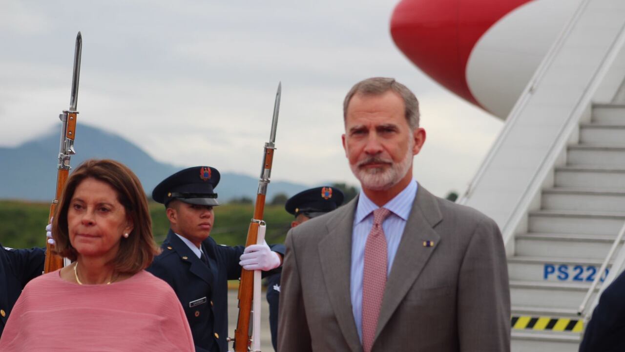 Rey de España Felipe VI y Marta Lucía Ramírez