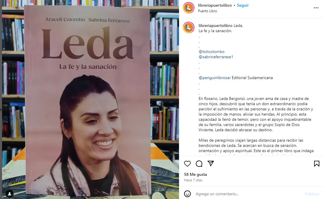Libro sobre Leda