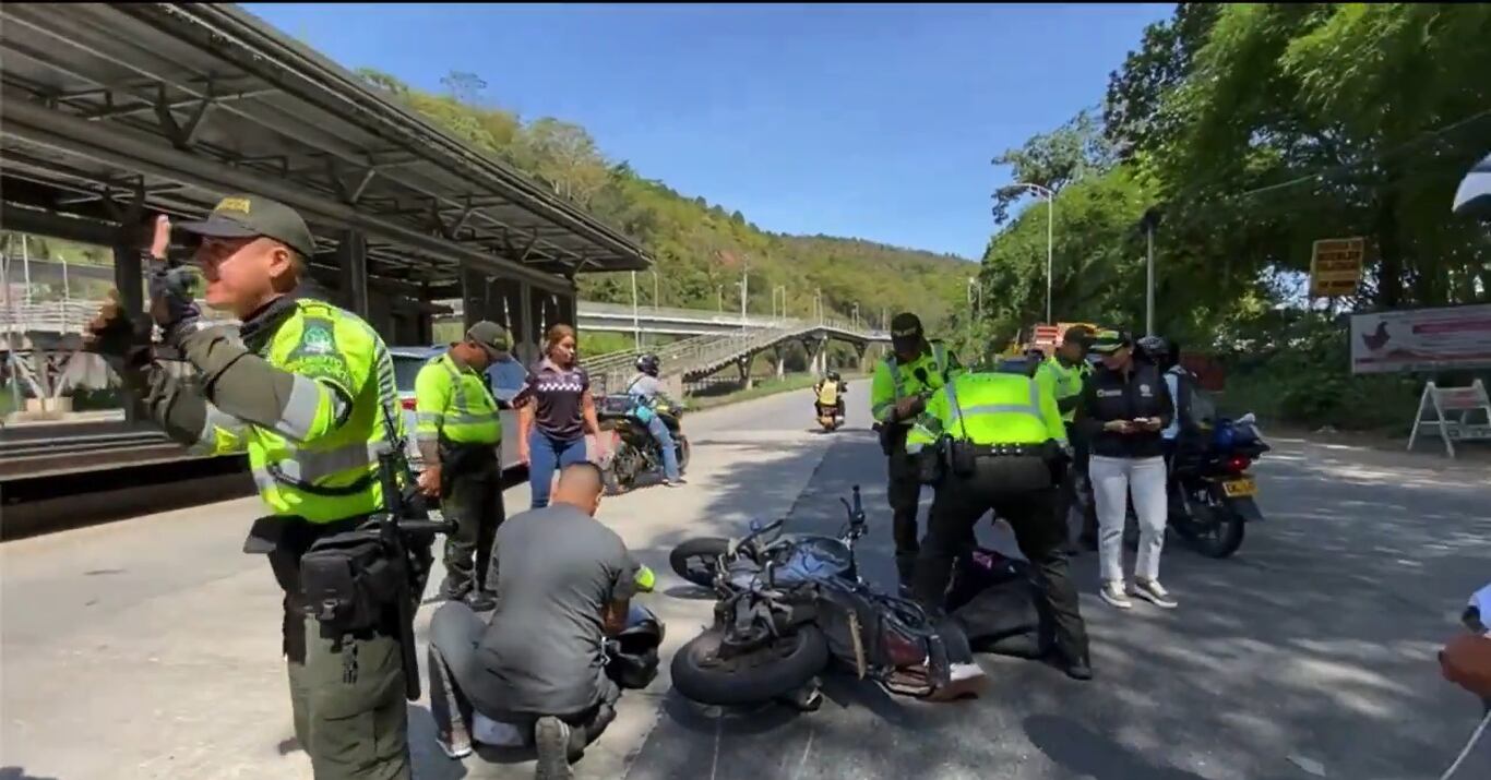 El motociclista fue capturado debido al hecho que protagonizó.