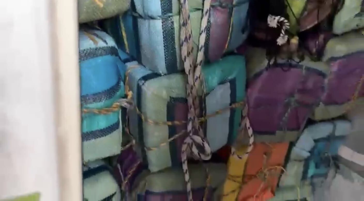 Droga decomisada por la Armada Nacional.