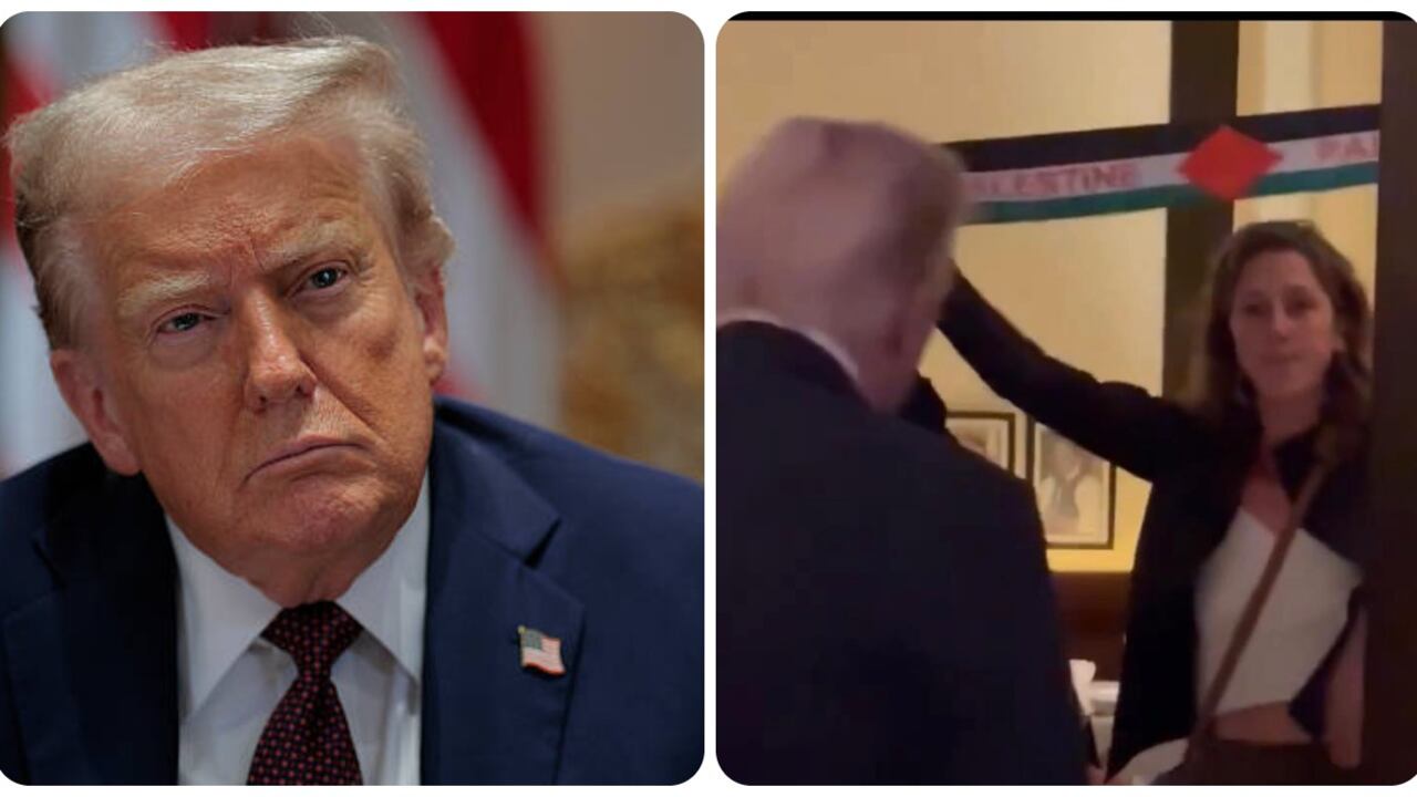 Las activistas irrumpieron en una cena privada de Donald Trump y altos funcionarios