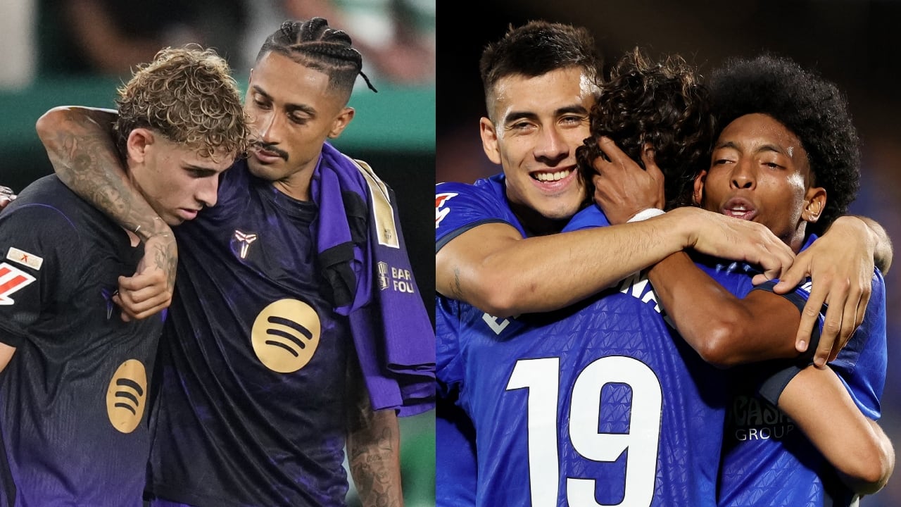 Fermín López y Raphinha / Jugadores del Getafe