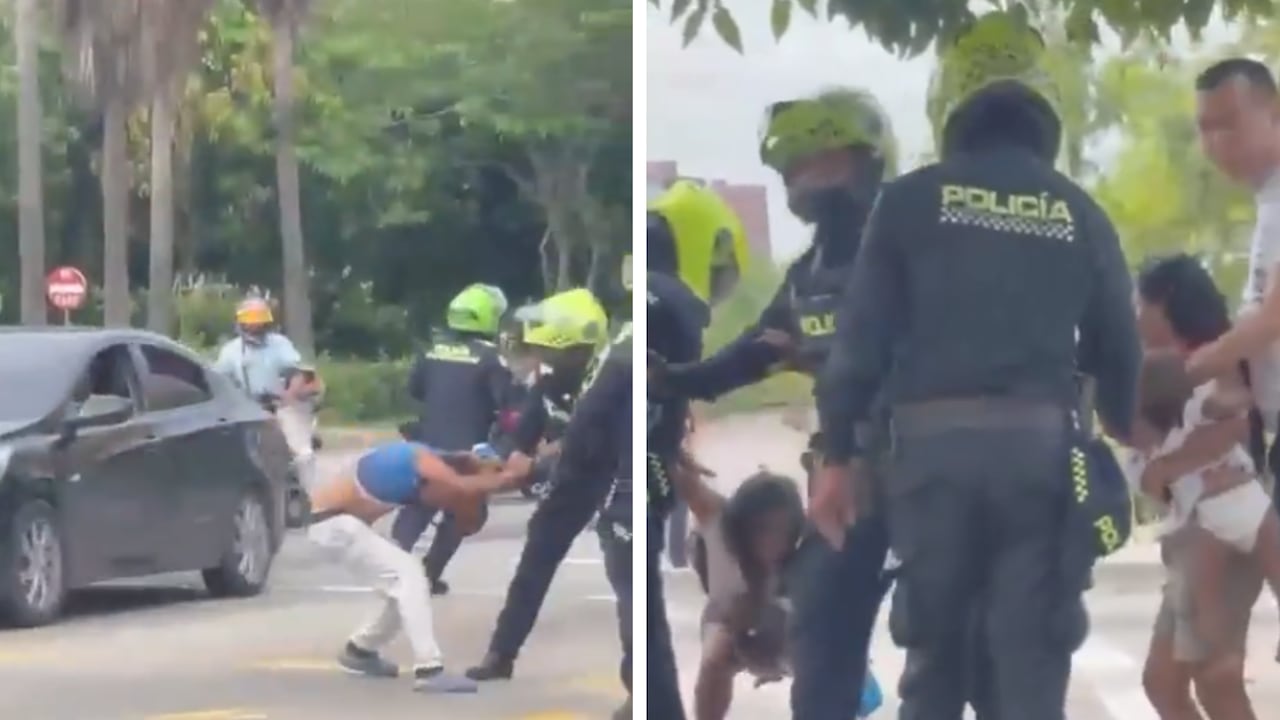 Operativo de la Policía y el ICBF para revisar la situación de menores de edad terminó en enfrentamientos en Barranquilla.