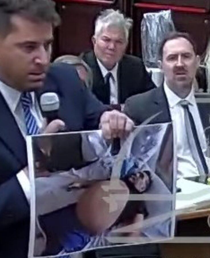 La imagen de Diego Maradona fue mostrada en plena audiencia ante jueces y testigos