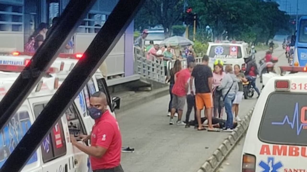 La víctima del accidente era un hombre joven.