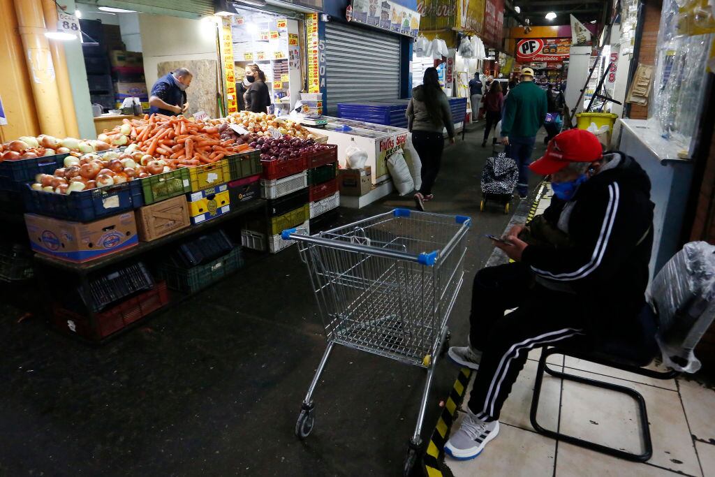 Incidente en mercado de chile este lunes, primero de abril, en horas de la mañana.