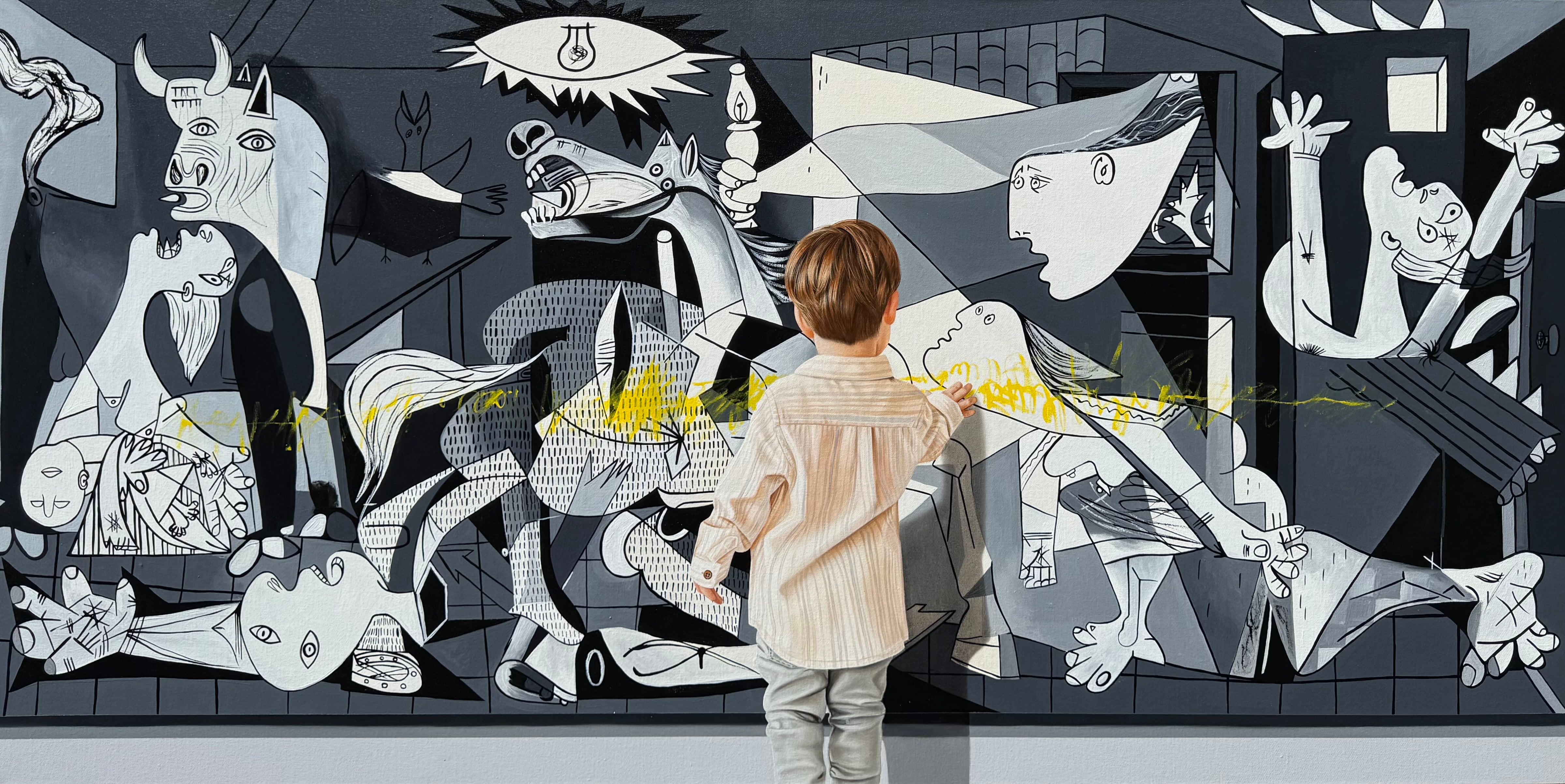 'Picasso', de la serie “Master of painting”, Oleo sobre lienzo 80x160 Cm