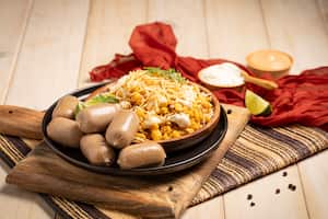 Desgranado con butifarra Zenú.