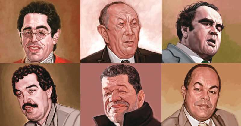 Jaime Garzón, Gilberto Echeverri Mejía, Jaime Pardo Leal, Bernando Jaramillo Ossa, Jesús Antonio Bejarano y Guillermo Gaviria.