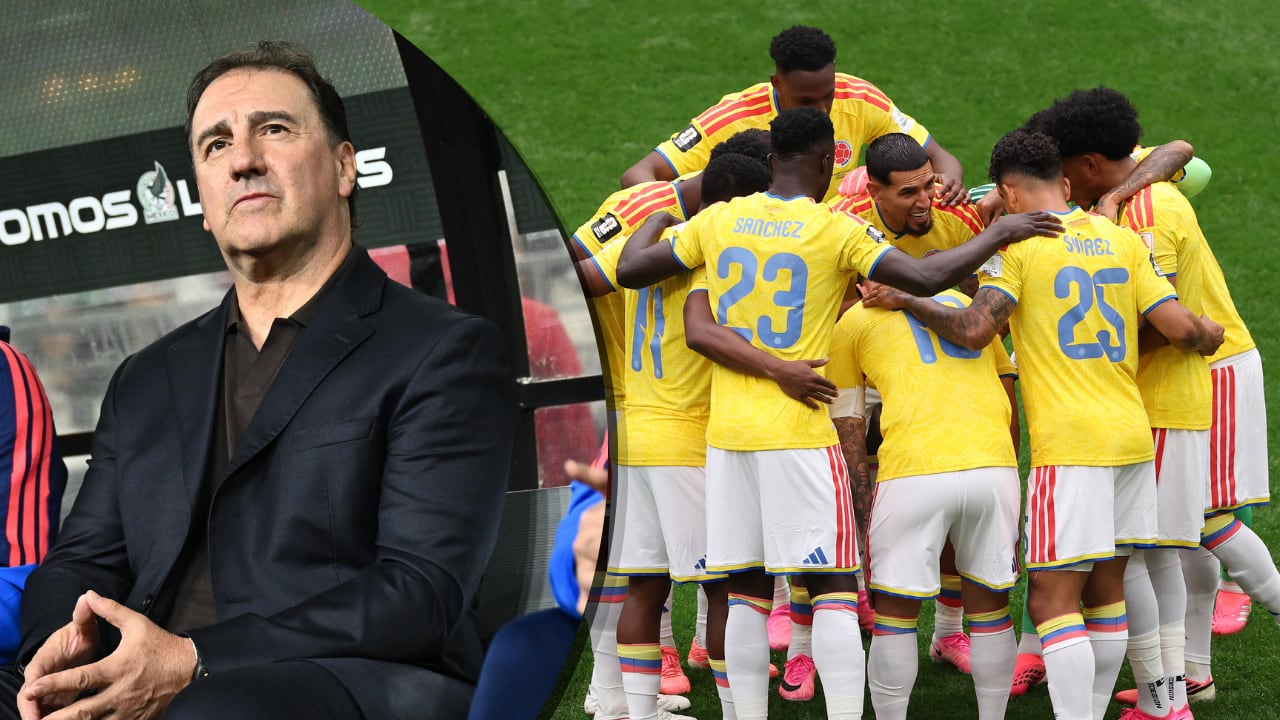 Al entrenador de la Selección Colombia, Néstor Lorenzo (izq.) se le lesionó un delantero previo a la fecha Fifa de noviembre.