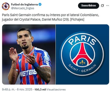 Pantallazo X: @Mercado_Ingles