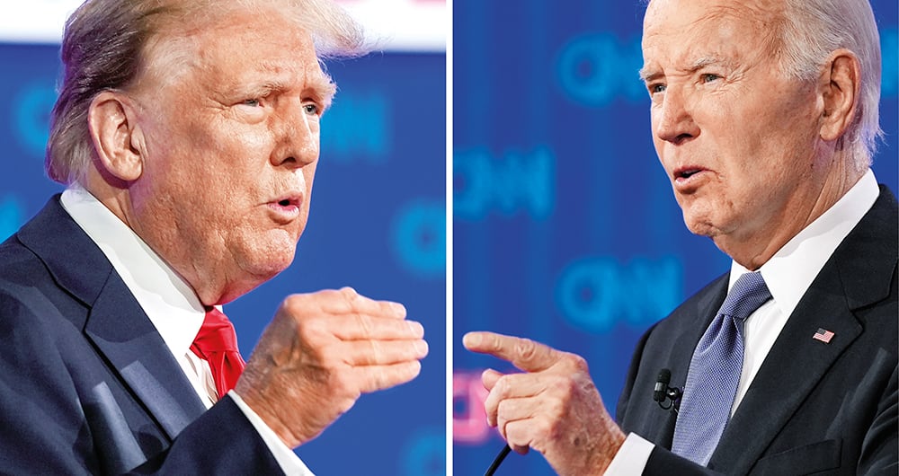 Trump le ganó el debate a Joe Biden sin necesidad de hacer mucho. Los errores del mandatario pusieron a su partido en alerta.
