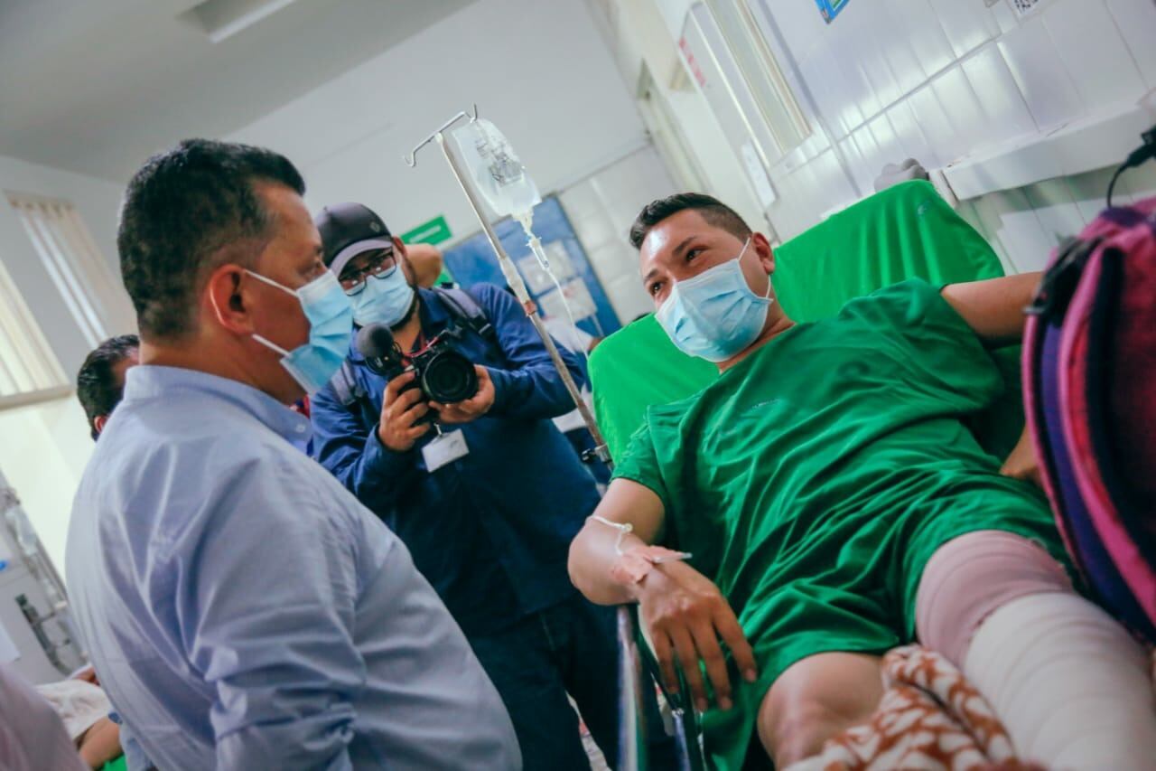 José Ricardo Orozco Valero, gobernador del Tolima, visitó las instalaciones del hospital Federico Lleras Acosta.