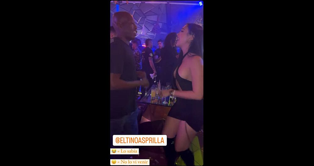 Aida Victoria y El Tino Asprilla - Captura de pantalla Instagram @aidavictoriam