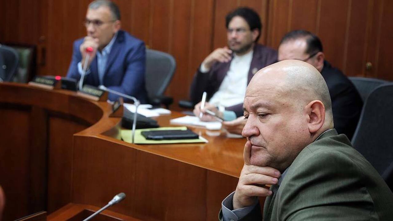 Julian Gallo (Carlos Antonio Lozada) en la comisión de paz del Senado