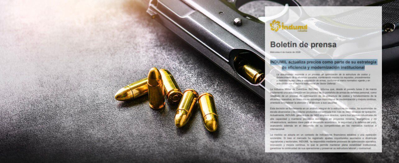 Indumil confirmó nueva lista de precios de armas, revelado por SEMANA.