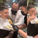 James Rodríguez fue consentido por los meseros del restaurante