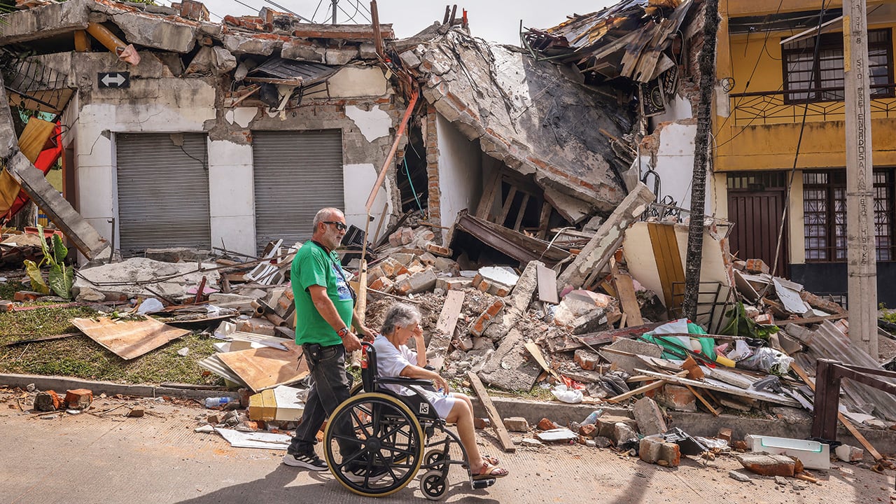 Tras el sismo miles de personas quedaron sin hogar.