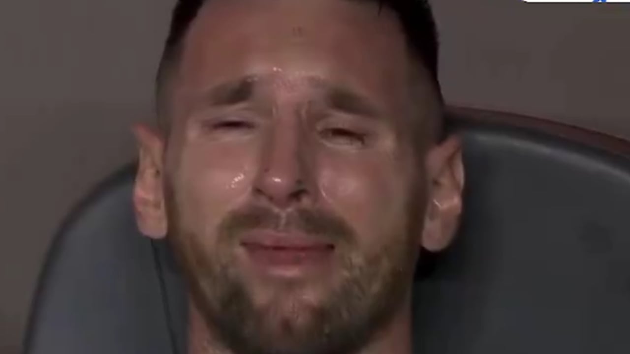 El llanto desconsolado de Messi