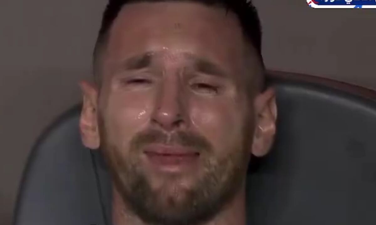 El llanto desconsolado de Messi