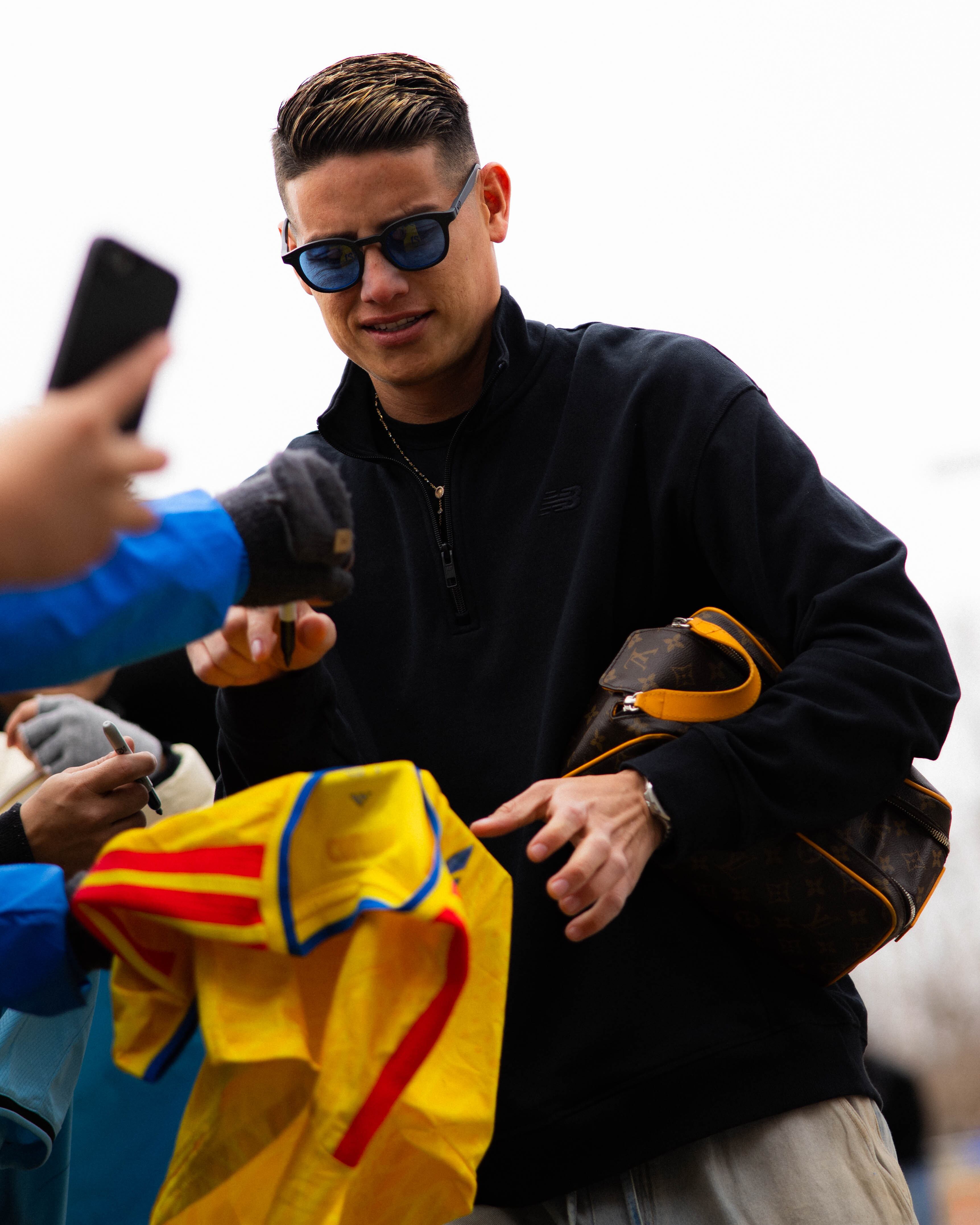 ST PAUL, MINNESOTA - FEBRUARY 28: James Rodríguez #10 of Minnesota United signs autographs prior to the MLS match between Minnesota United FC and FC Cincinnati at Allianz Field on February 28, 2026 in St Paul, Minnesota. (Photo by Minnesota United FC/MLS via Getty Images)