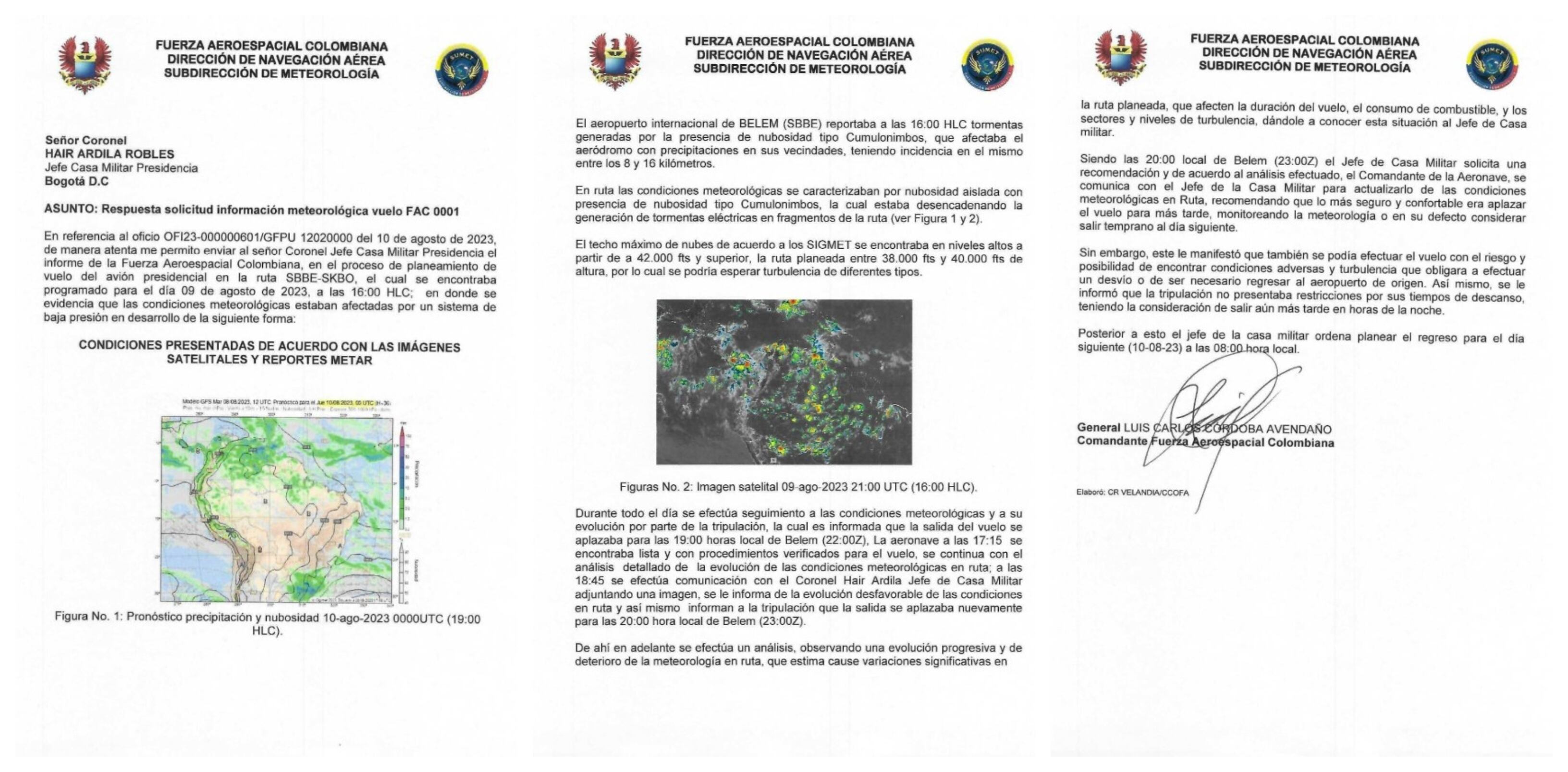 La Fuerza Aérea revela las razones del aplazamiento del regreso del presidente Petro desde Brasil