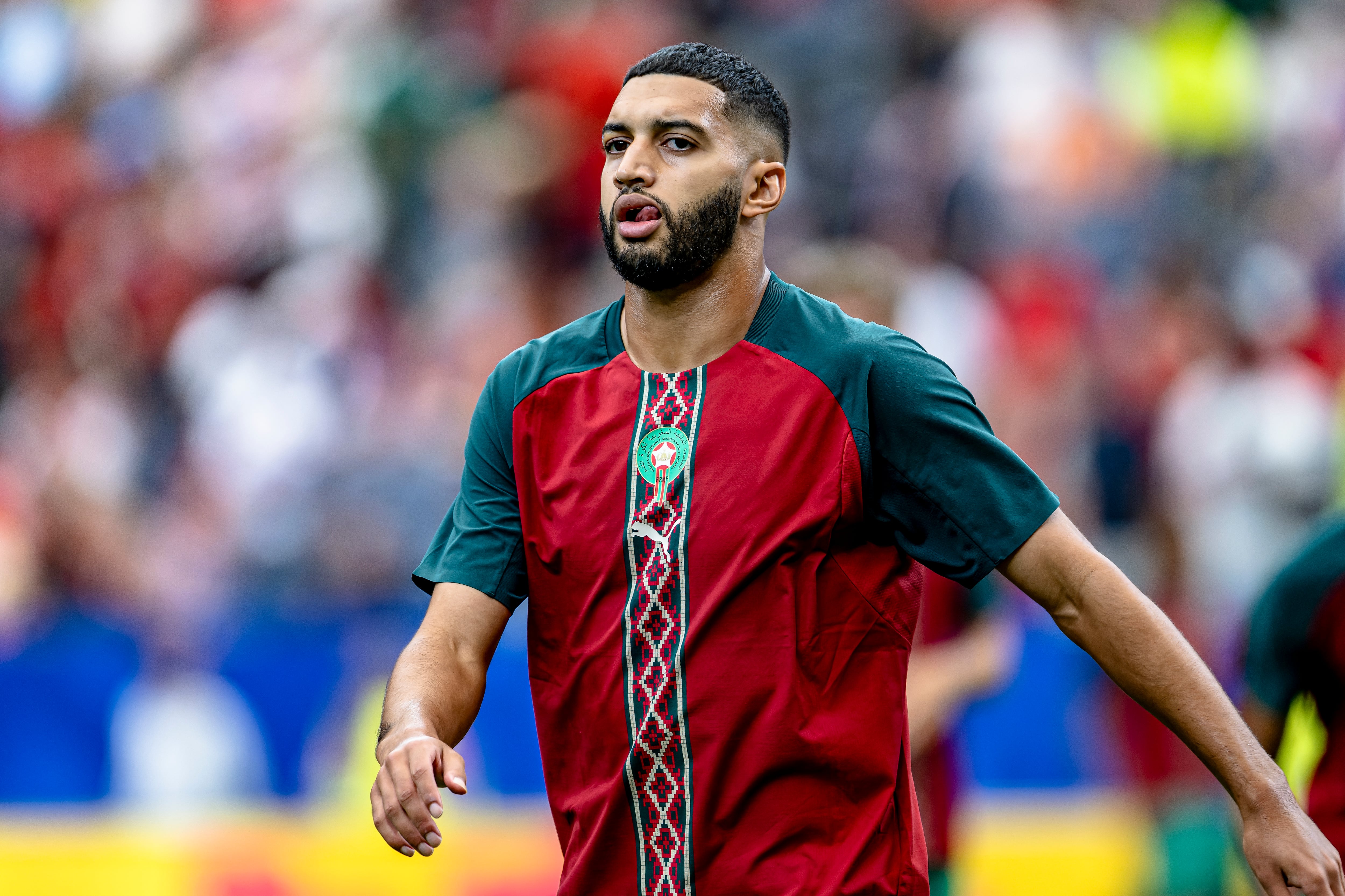 Ismael Saibari, baja de Marruecos para enfrentar a Francia.