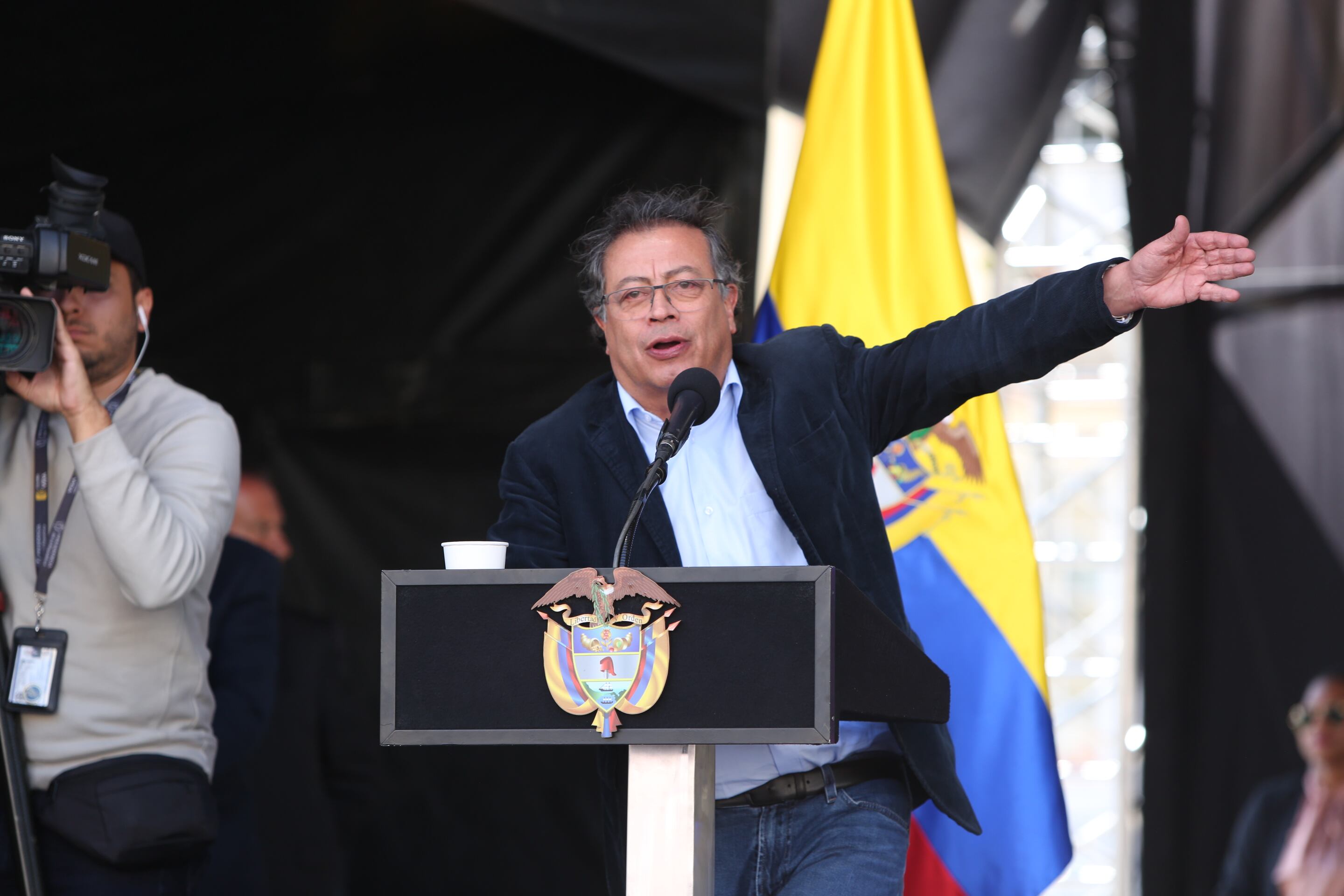Plaza de Bolívar marchas convocadas por el Presidente Gustavo Petro para respaldar las reformas 19 septiembre 2024