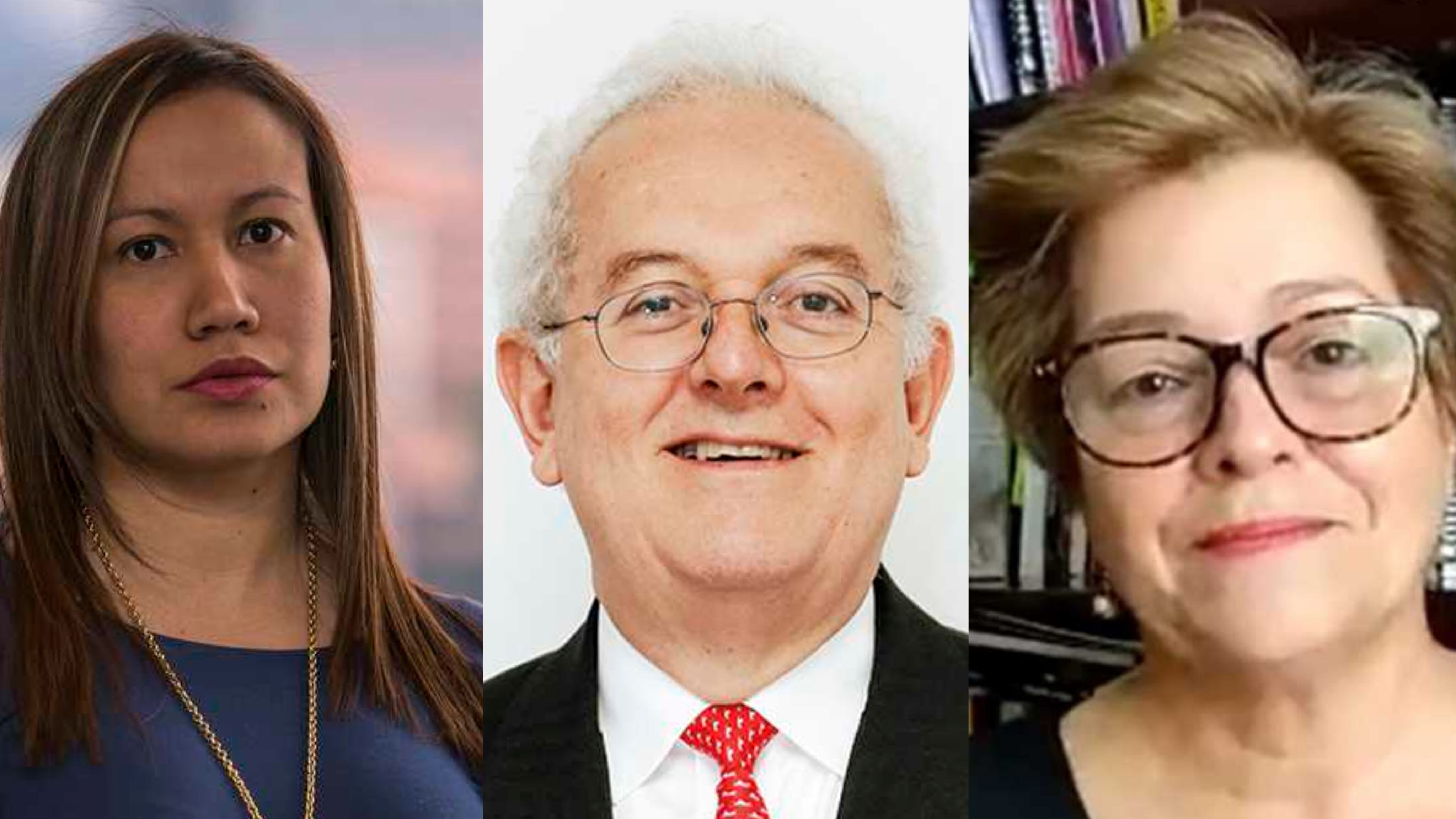 Carolina Corcho, José Antonio Ocampo y Gloria Inés Ramírez