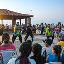 Corredor cultural del mes de agosto realizado en las murallas de Cartagena.