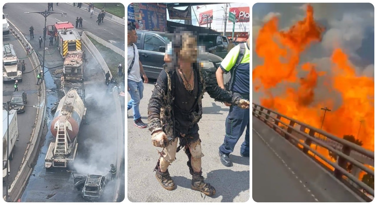 Las calles se llenaron de fuego tras la explosión