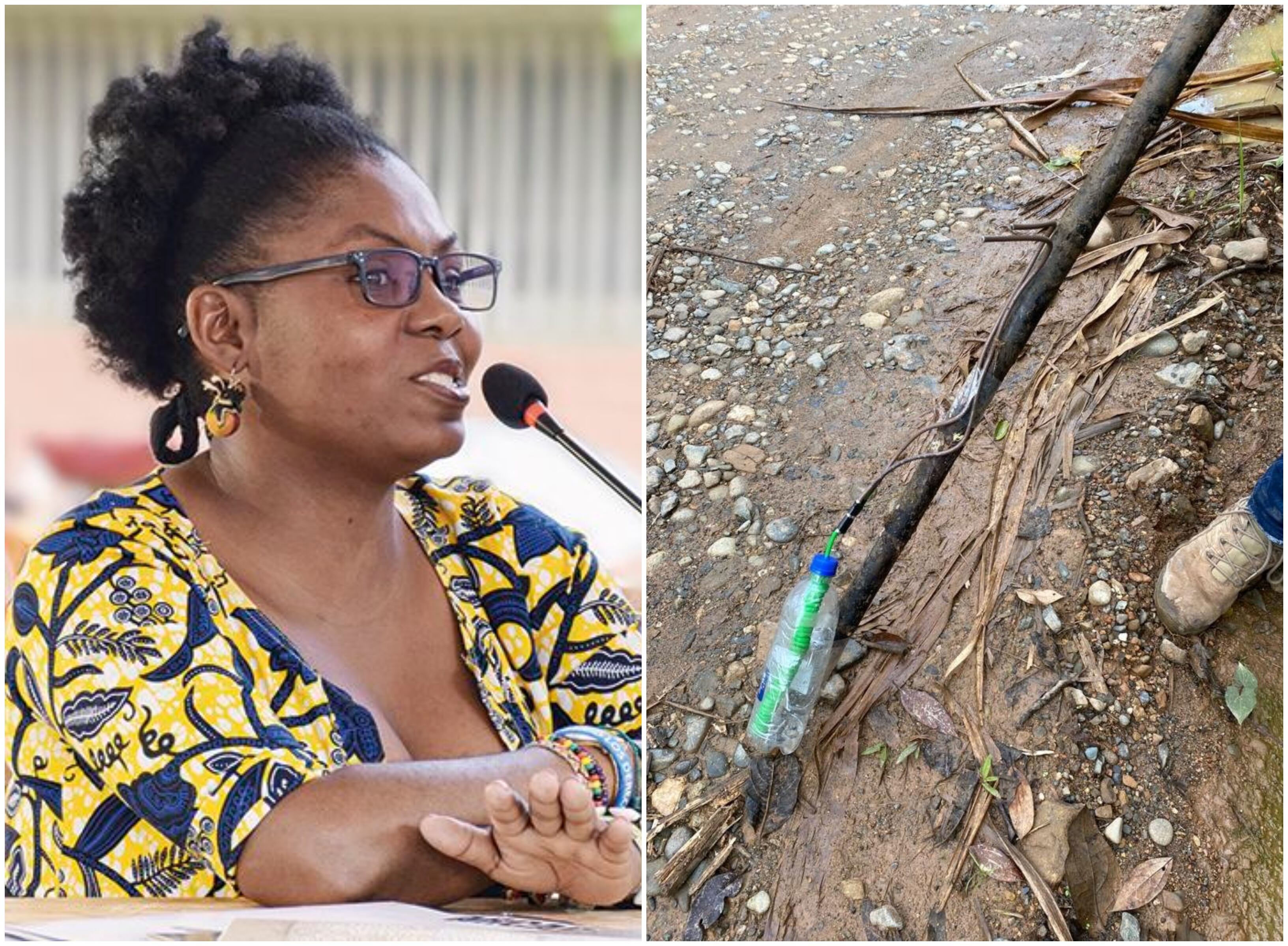 Francia Márquez y explosivos