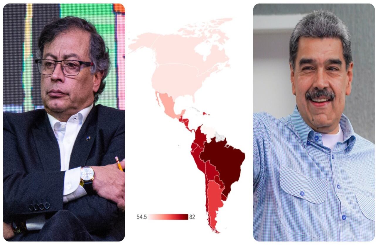 Gustavo Petro y Nicolás Maduro