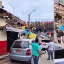 Imagen casa que se desplomó hoy en Pereira