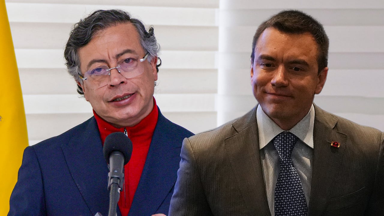 Gusatvo Petro y Daniel Noboa.