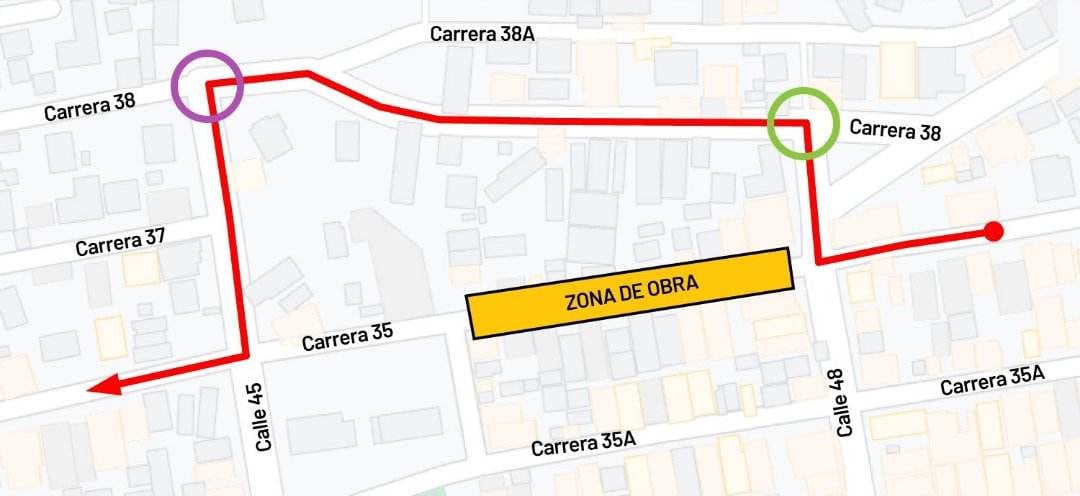 Este es el sector intervenido.