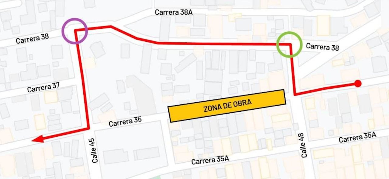 Este es el sector intervenido.