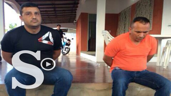 El momento de la captura de Marcos de Jesús Figueroa García, el barón de la droga en la costa Caribe, con el que la policía dio en Brasil.