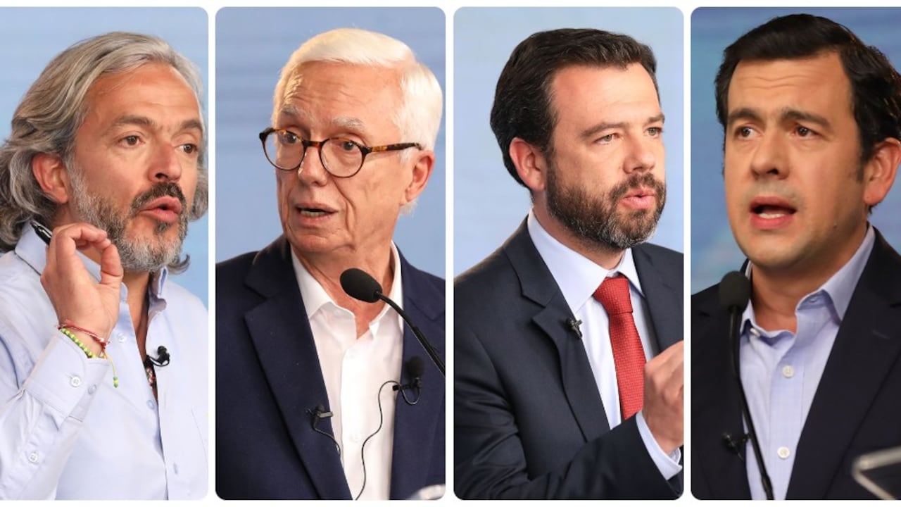 Juan Daniel Oviedo, Jorge Enrique Robledo, Carlos Fernando Galán y Rodrigo Lara.