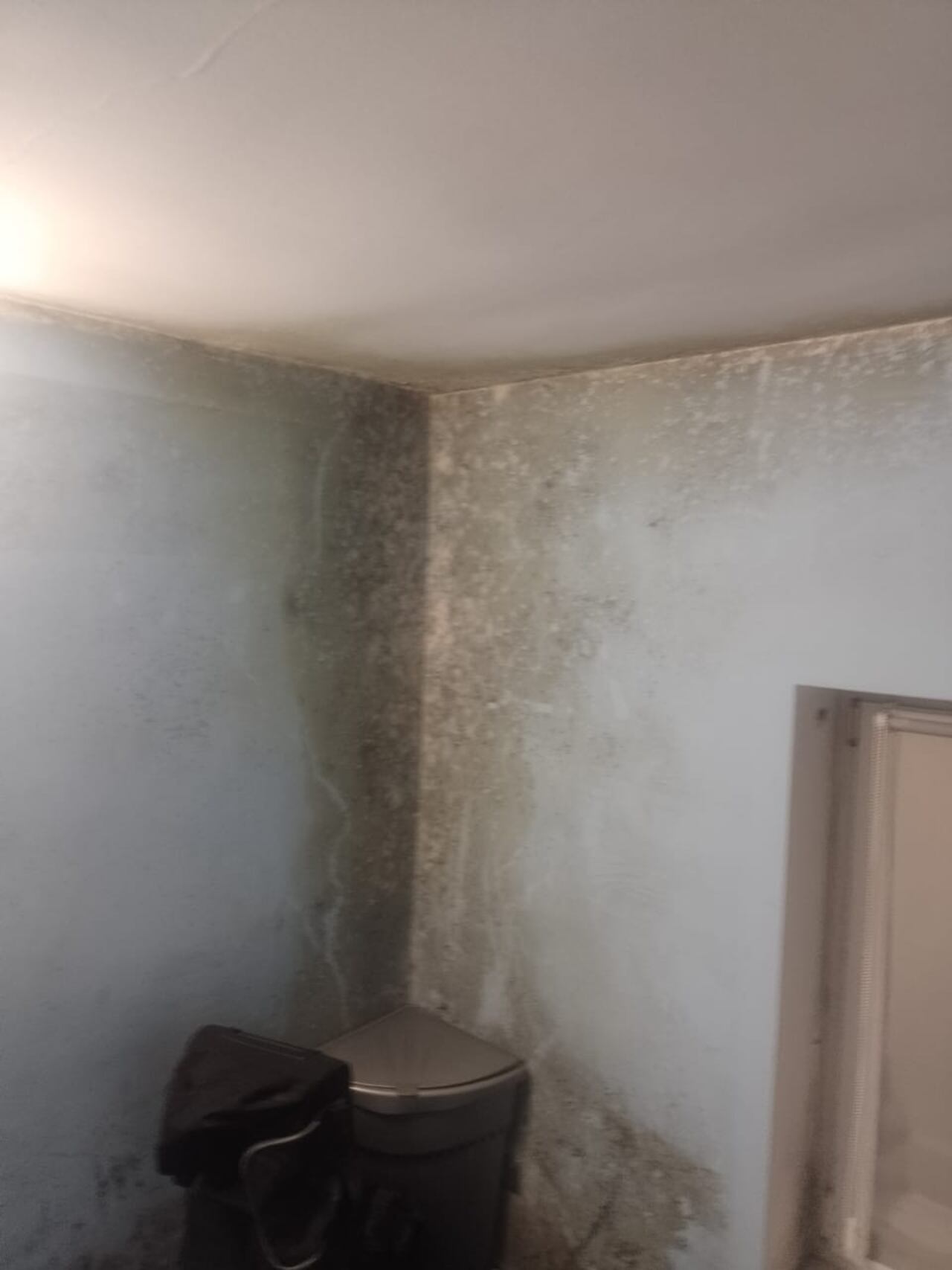 El interior de la casa donde habita un grupo de colombianos, en Lezno, territorio polaco (Leźno en polaco)