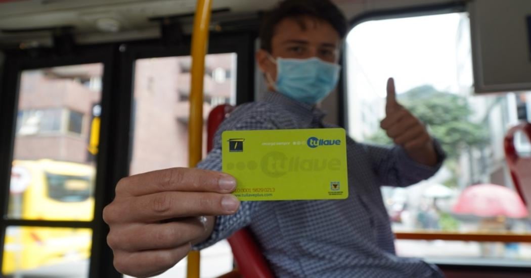 Tarjeta Tu Llave para el aceeso al sistema TransMilenio.