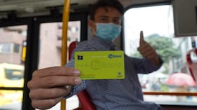 Tarjeta Tu Llave para el aceeso al sistema TransMilenio.