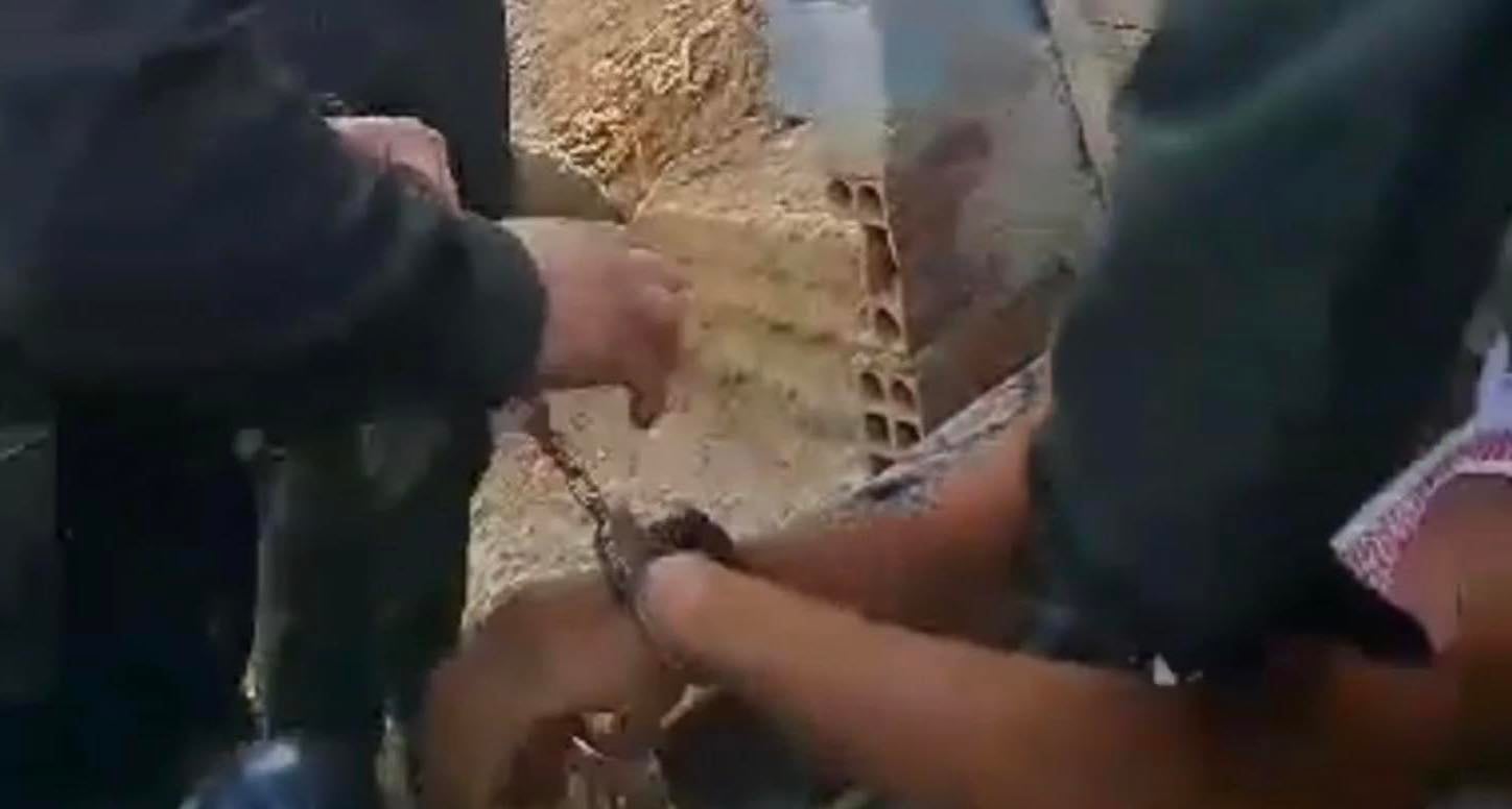 Estos son momentos de la captura del presunto señalado del homicidio.