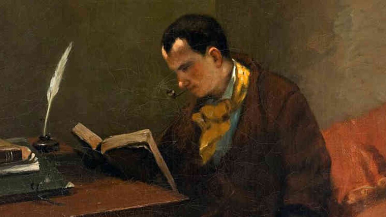 Baudelaire retratado por Gustave Courbet. Foto: Wikimedia Commons.